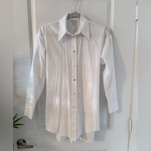 River Island open back poplin shirt